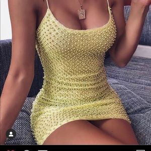 Oh polly sequin dress slim fitting